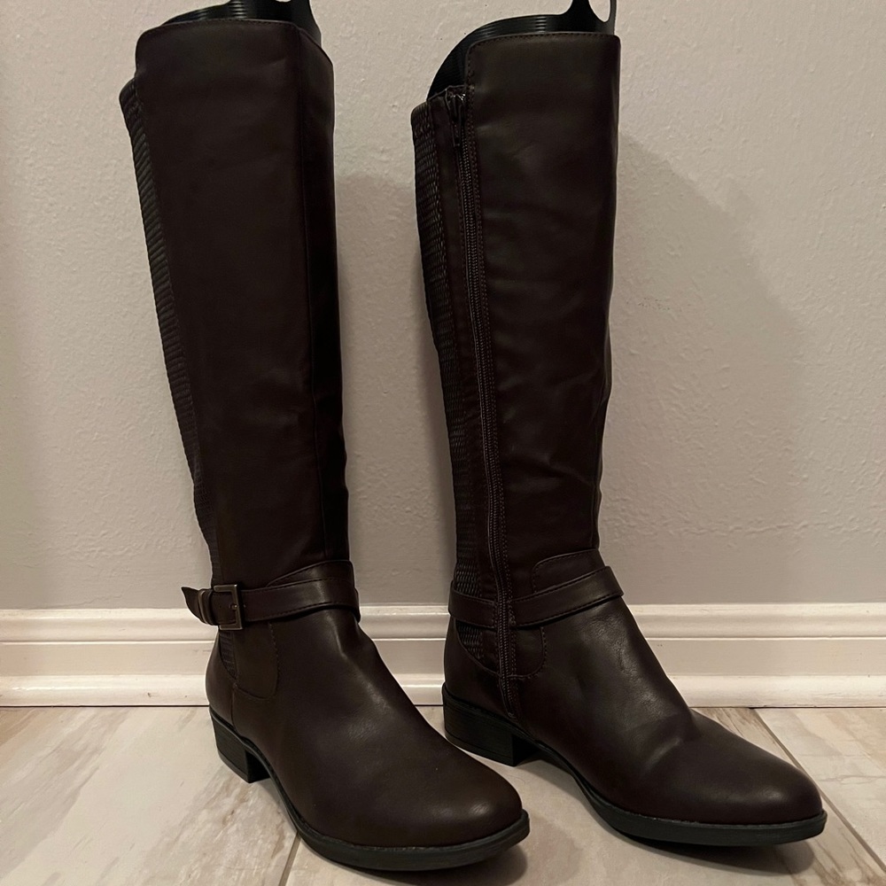 Style & Co Macys Tall Dark Brown Boots